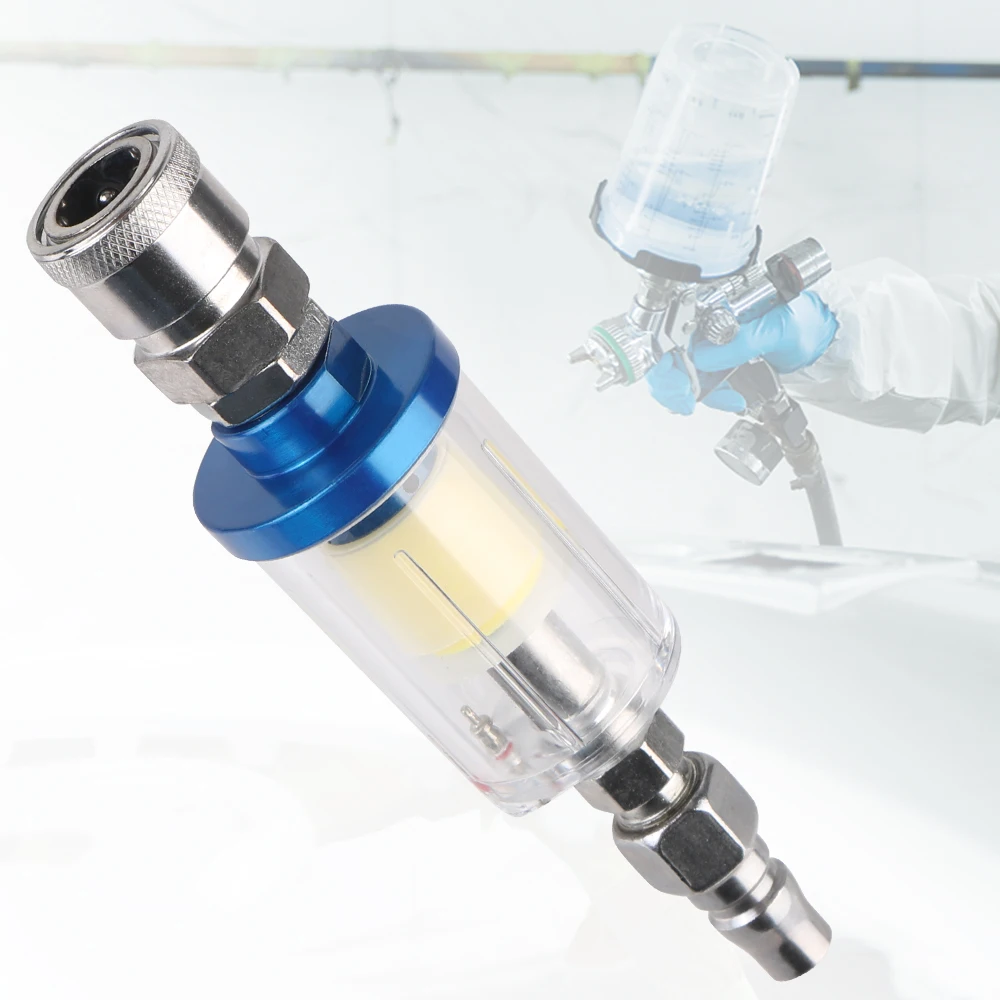 Airbrush Kit With Mini Compressor - Trappola per acqua trasparente Kit spazzola