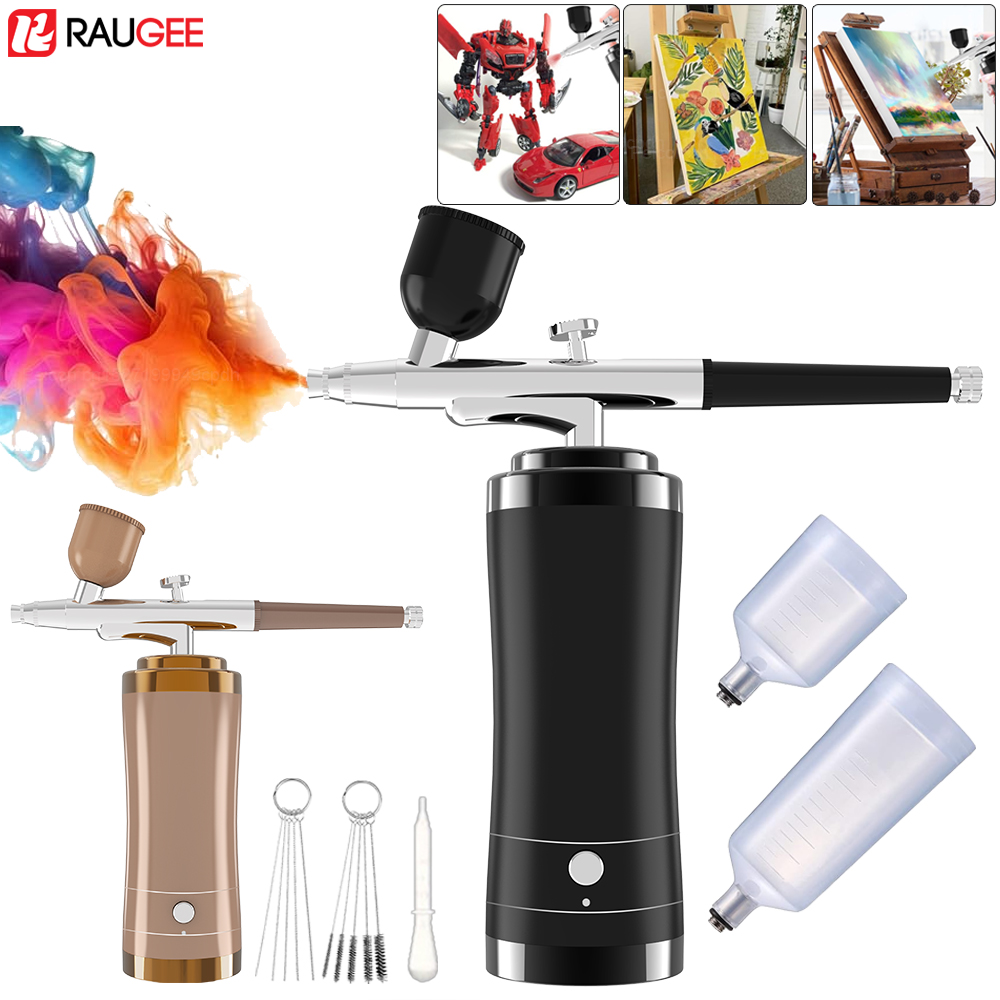 Airbrush Kit With Mini Compressor - Kit aerografo aerografo senza fili con