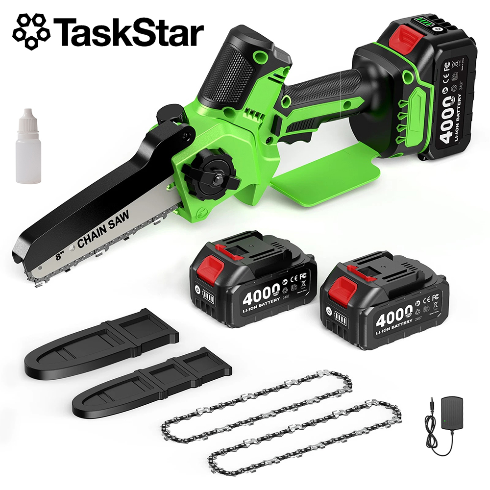 Mini Electric Chainsaw 6 Inch - Sega Elettrica a Batteria TaskStar 6&8