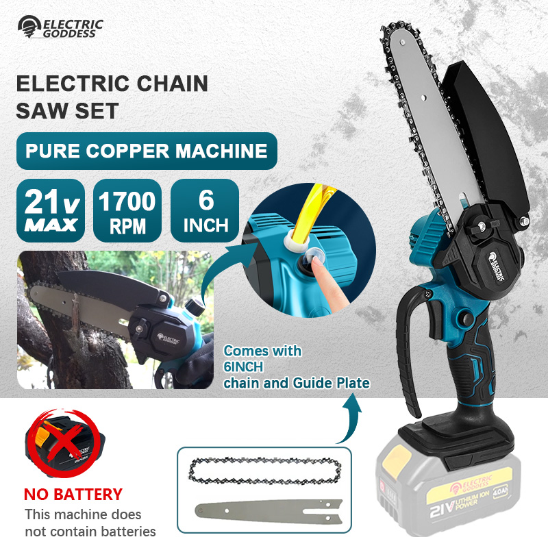 Mini Electric Chainsaw 6 Inch - Mini motosega elettrica senza fili da