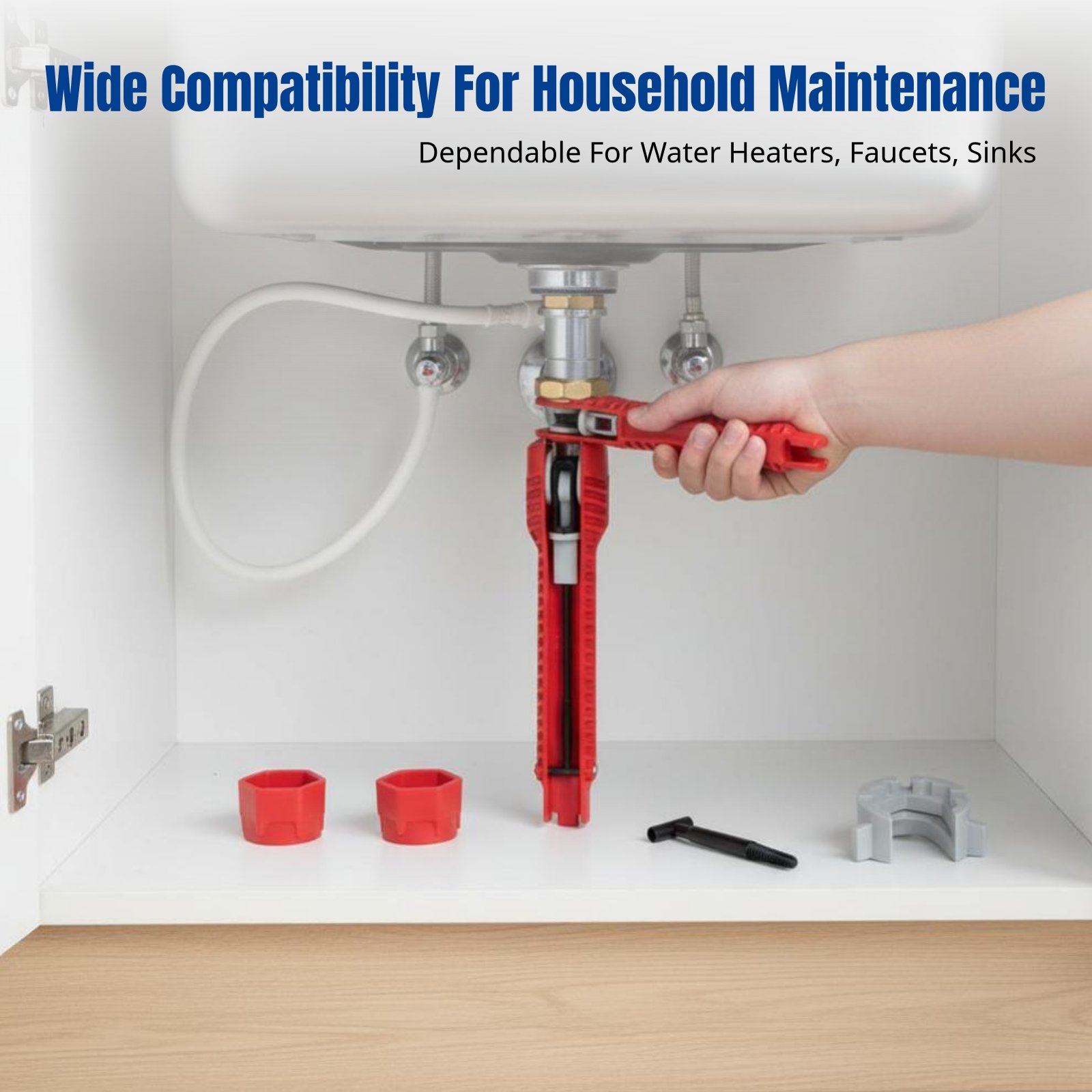 Plumbing - Chiave per lavabo, strumento multifunzionale in