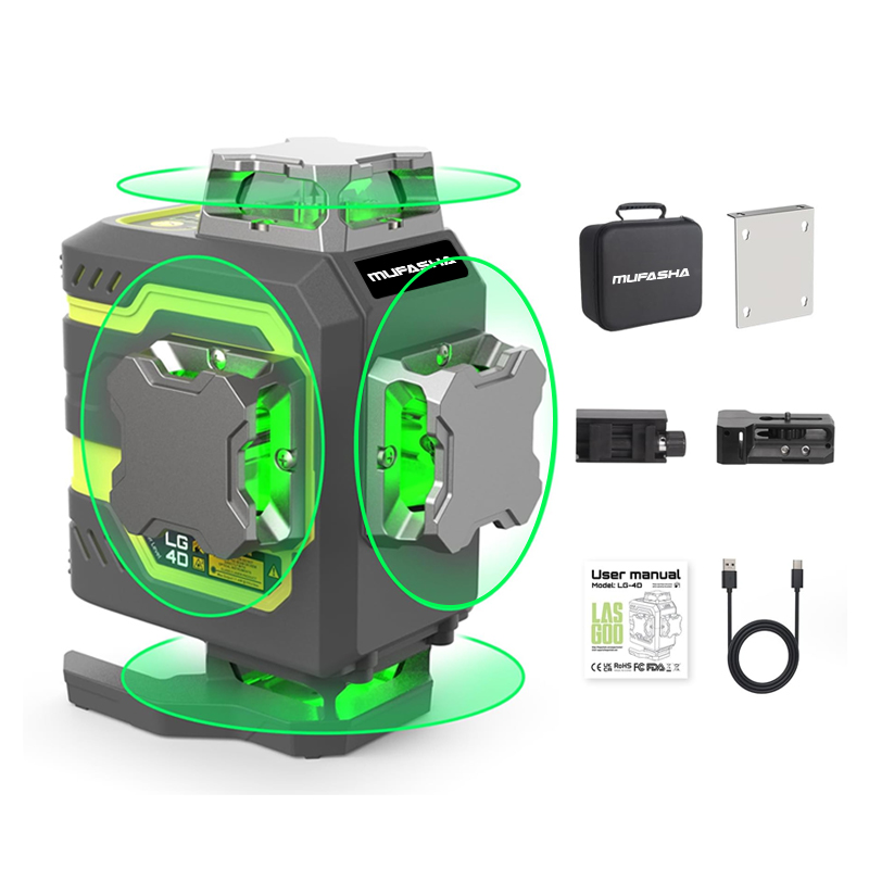 Laser Level 16 Lines 4D Green - Livella Laser a 16 Linee 360°