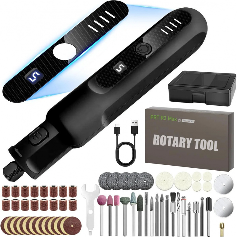 Cordless Rotary Tool Kit Accessories - Kit Mini Utensile Rotante Cordless 3.7V