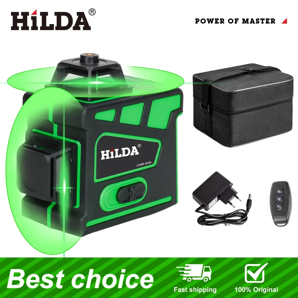 Laser Level 16 Lines 4D Green - Livella Laser HILDA 16/12 Linee Super