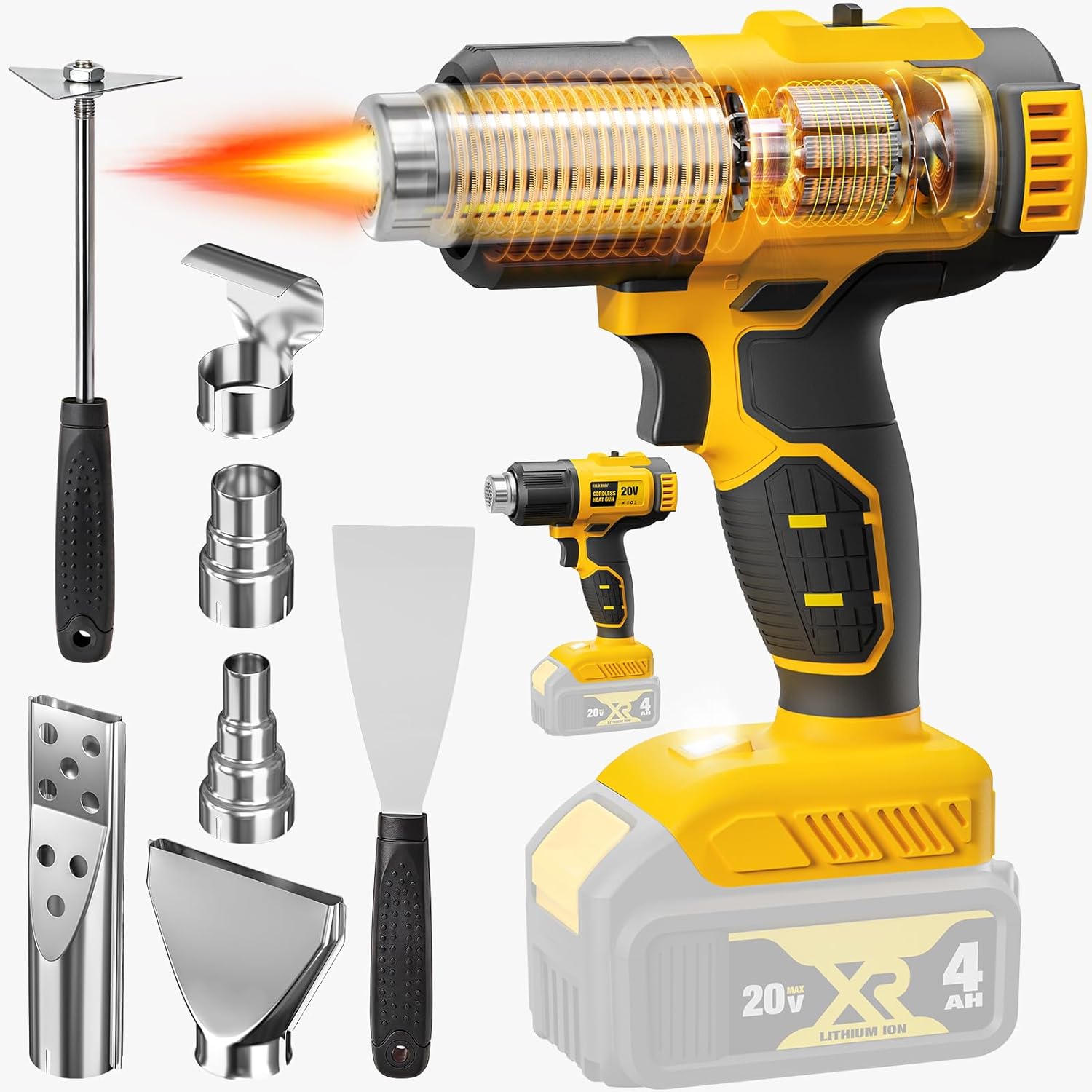 Cordless Heat Gun For Shrink Tubing - Pistola Termica Senza Fili Compatibile con