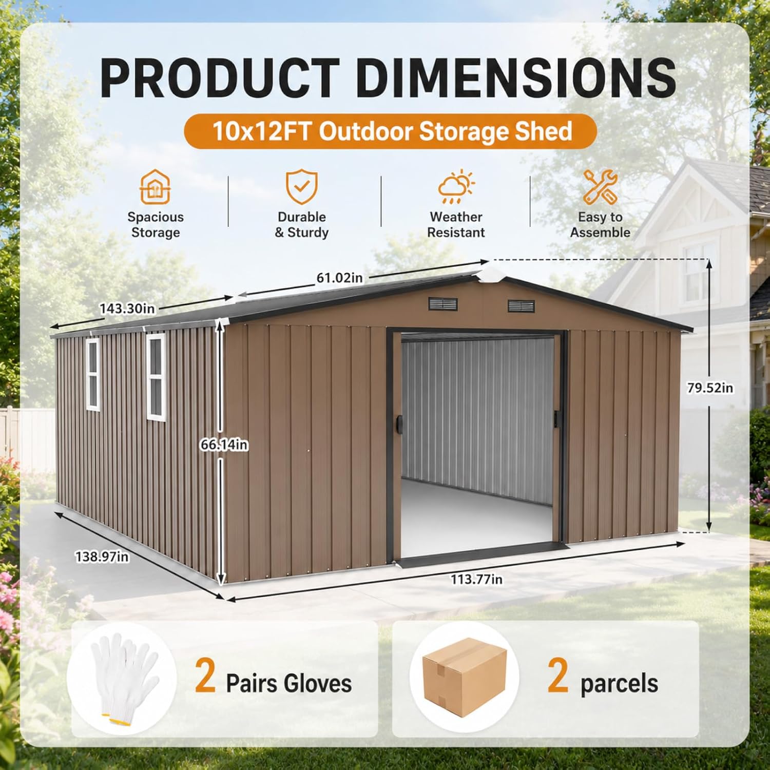 Capannone in Metallo 10x12FT p - Garden Tools recensione e prezzo