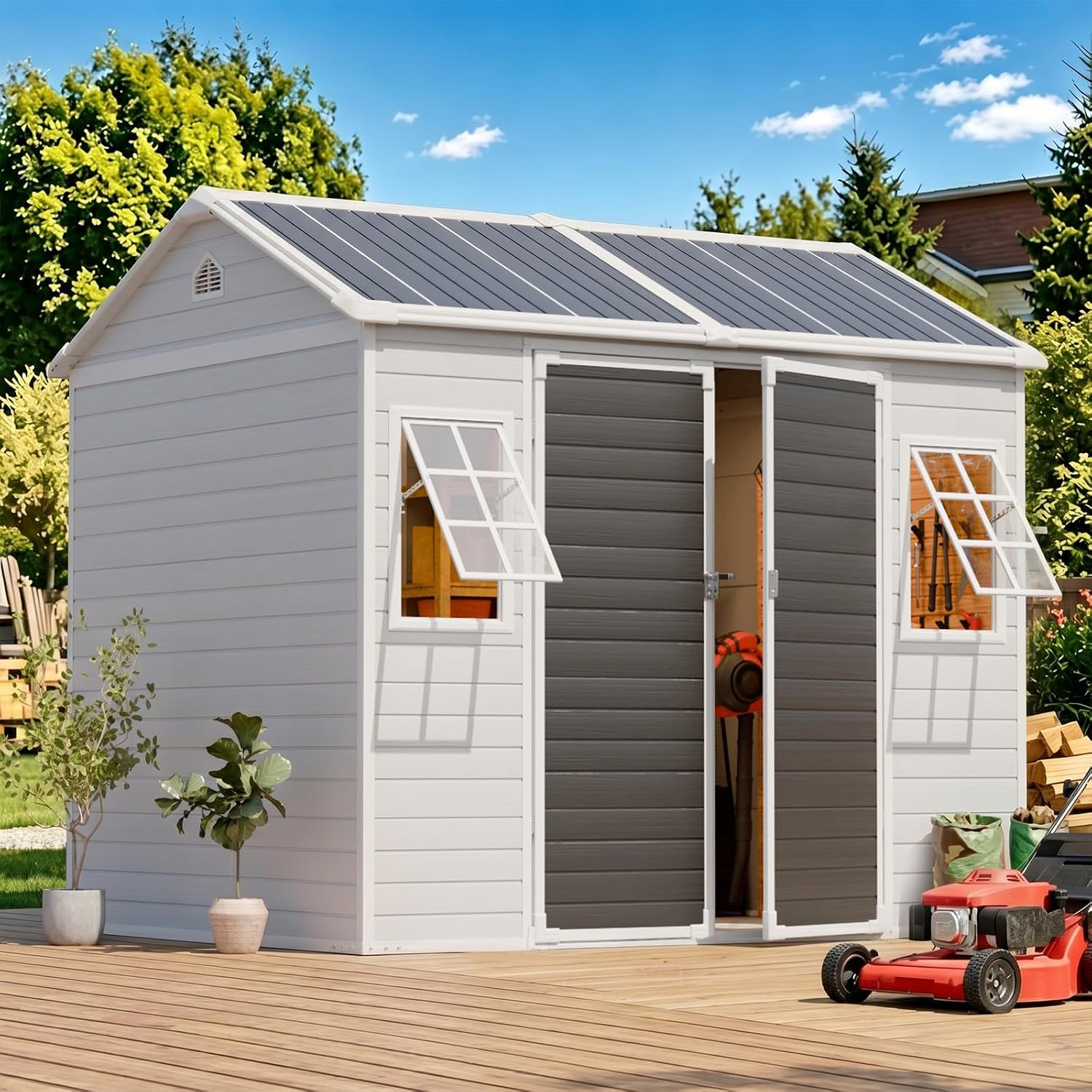 Casetta in Resina 8x6 FT con P - Garden Tools recensione e prezzo