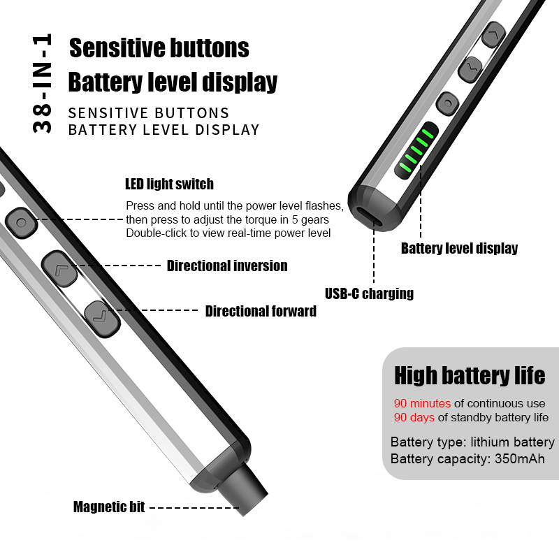 Set di cacciaviti elettrici Ki - Electric Screwdriver Rechargeable Usb recensione e prezzo