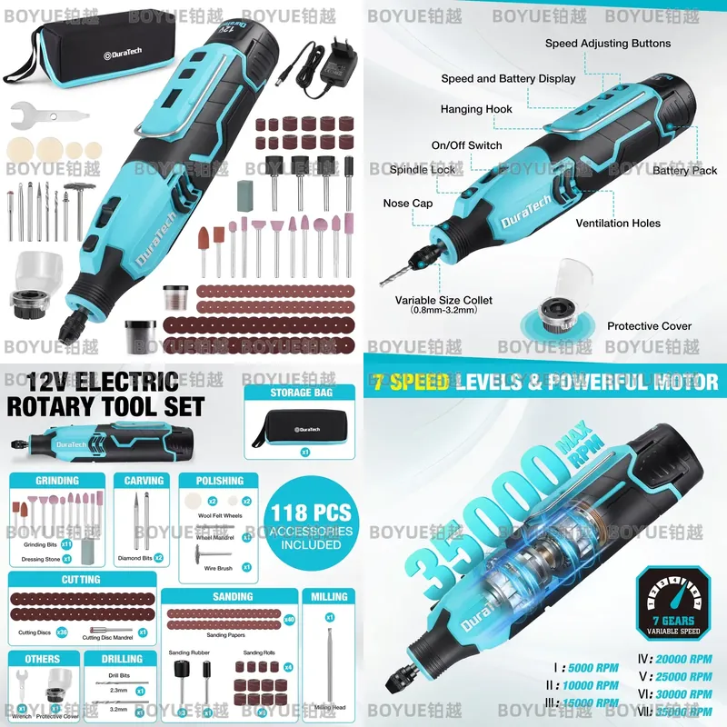 Utensile Rotante Senza Fili 12 - Cordless Rotary Tool Kit Accessories recensione e prezzo