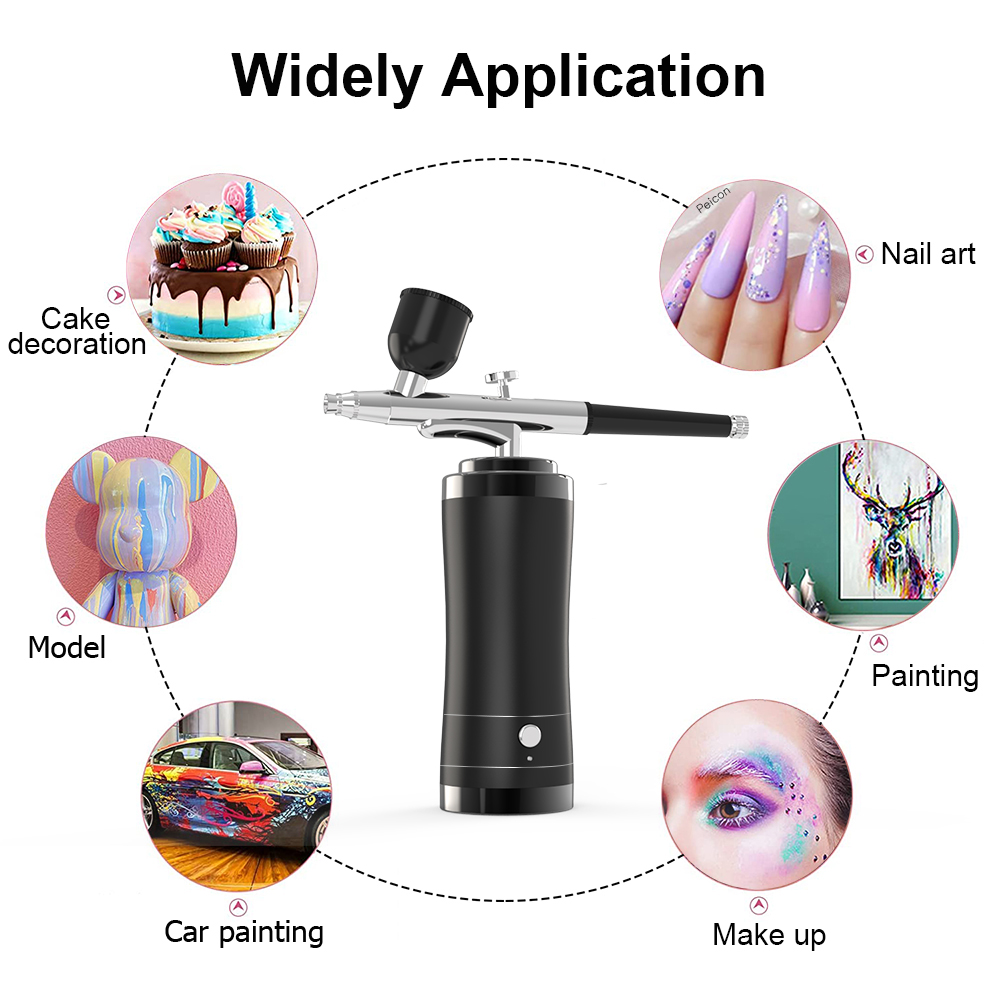Kit aerografo aerografo senza  - Airbrush Kit With Mini Compressor recensione e prezzo