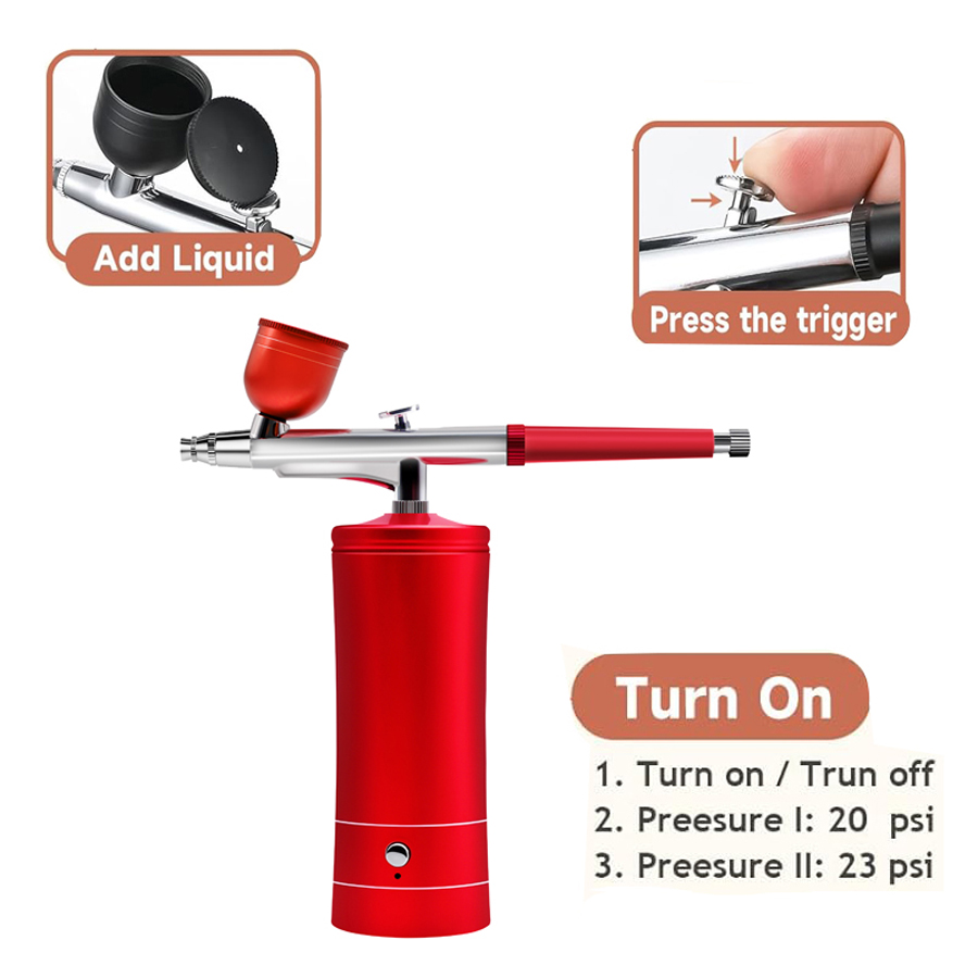 Kit aerografo con compressore, - Airbrush Kit With Mini Compressor recensione e prezzo