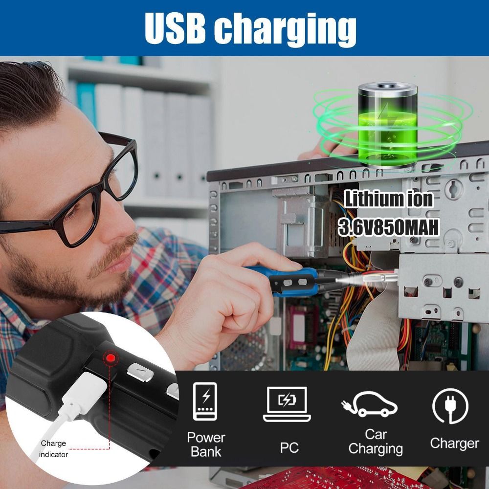 Cacciavite elettrico da 3,6 V  - Electric Screwdriver Rechargeable Usb recensione e prezzo