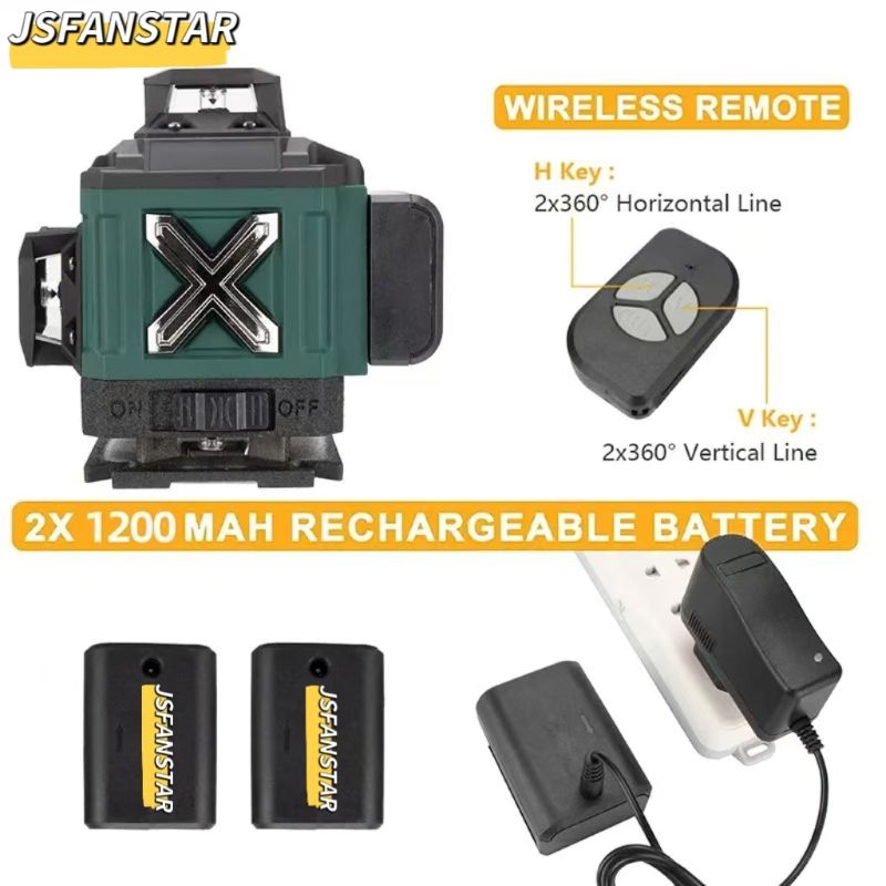 Livella Laser 4D Verde a 16 Li - Laser Level 16 Lines 4D Green recensione e prezzo