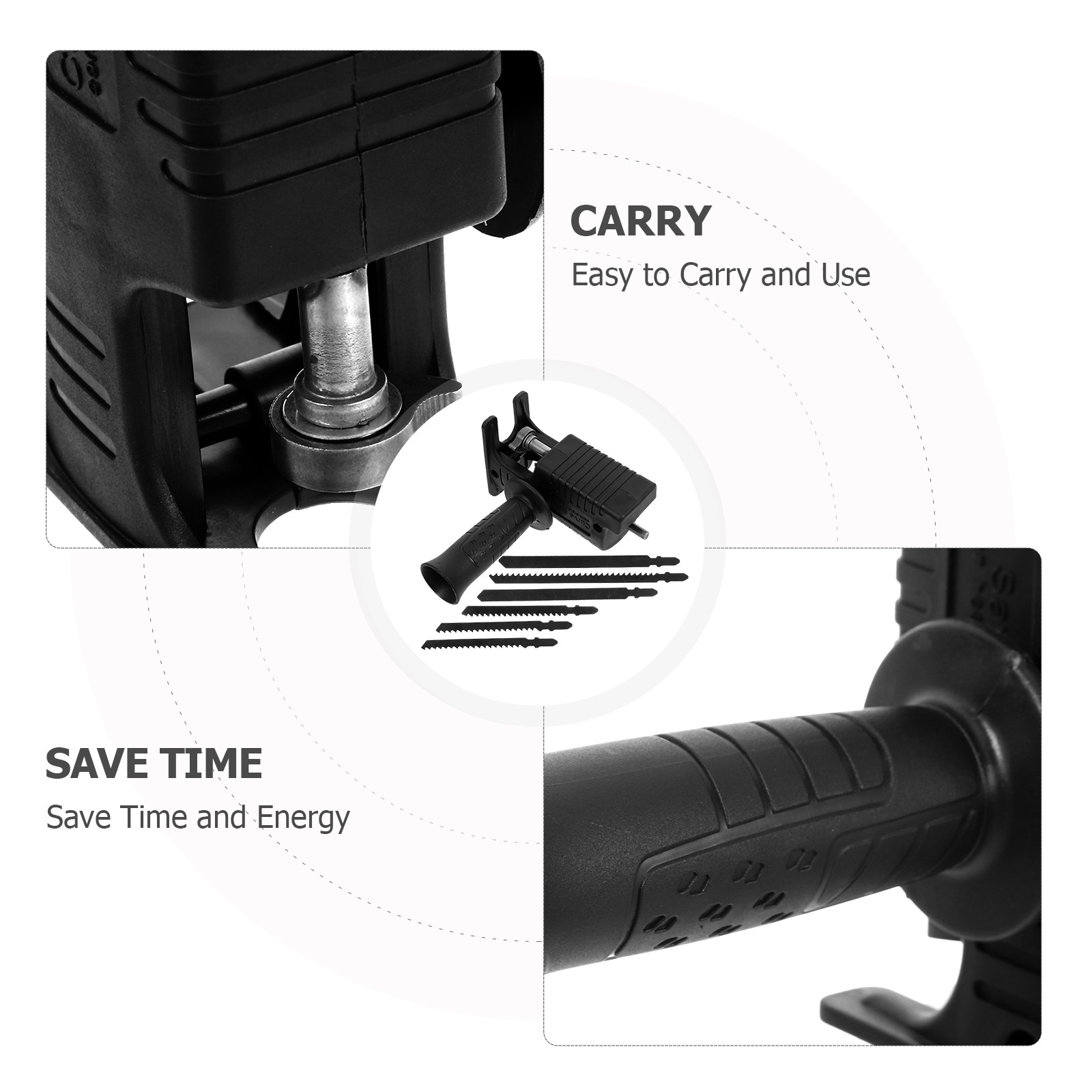 Set di 7 Pezzi per Conversione - Reciprocating Saw Attachment Drill recensione e prezzo