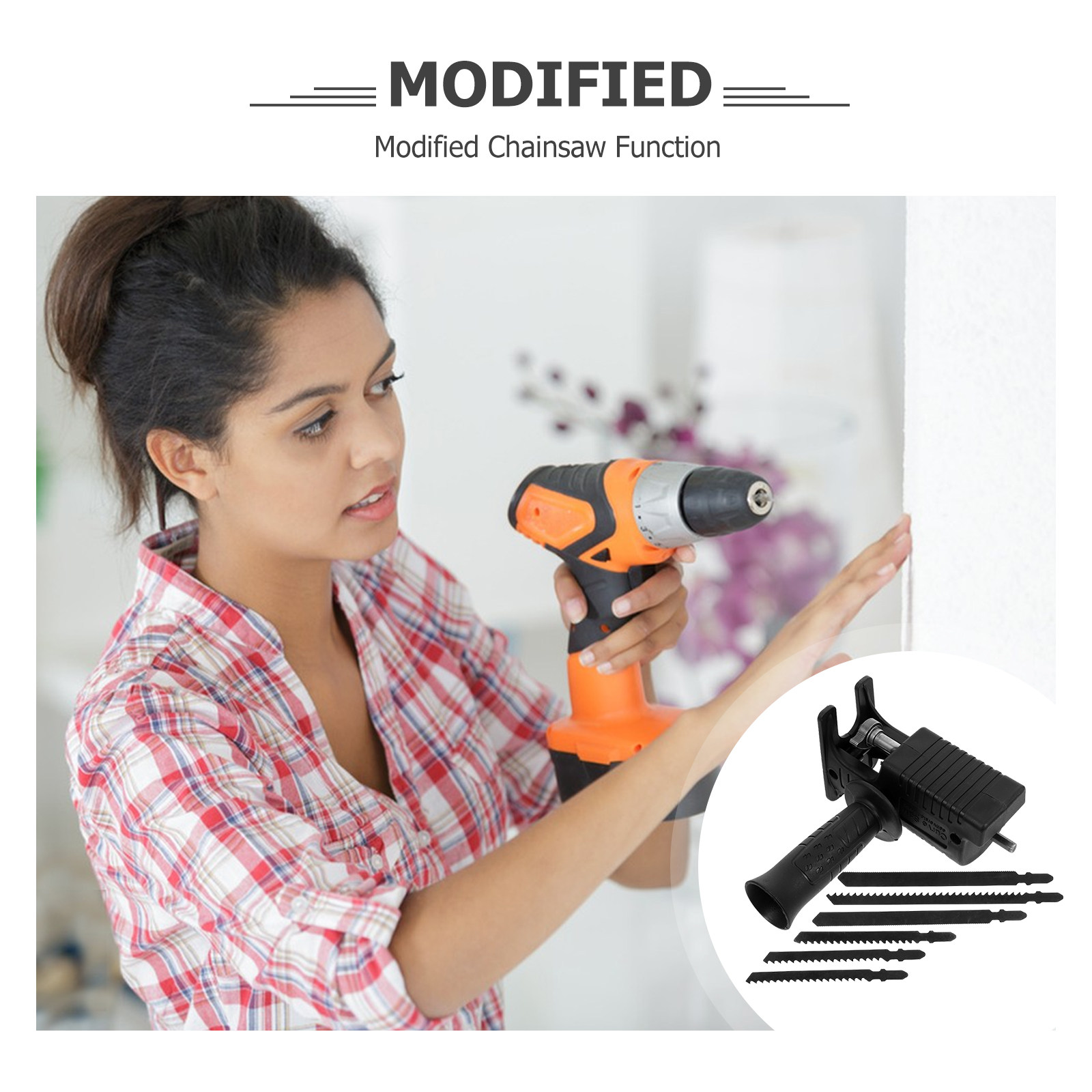 Set di 7 Pezzi per Conversione - Reciprocating Saw Attachment Drill recensione e prezzo