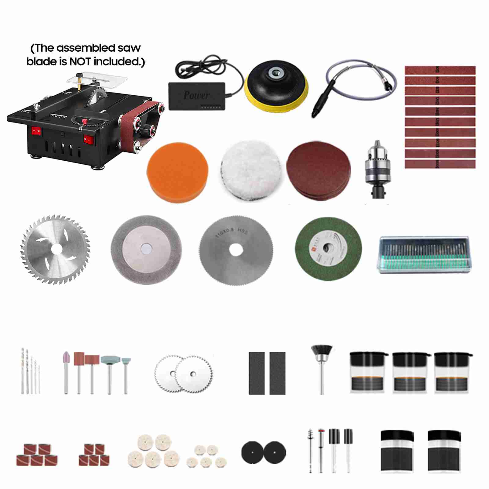 Mini sega da banco da 200 W e  - Mini Table Saw For Woodworking recensione e prezzo
