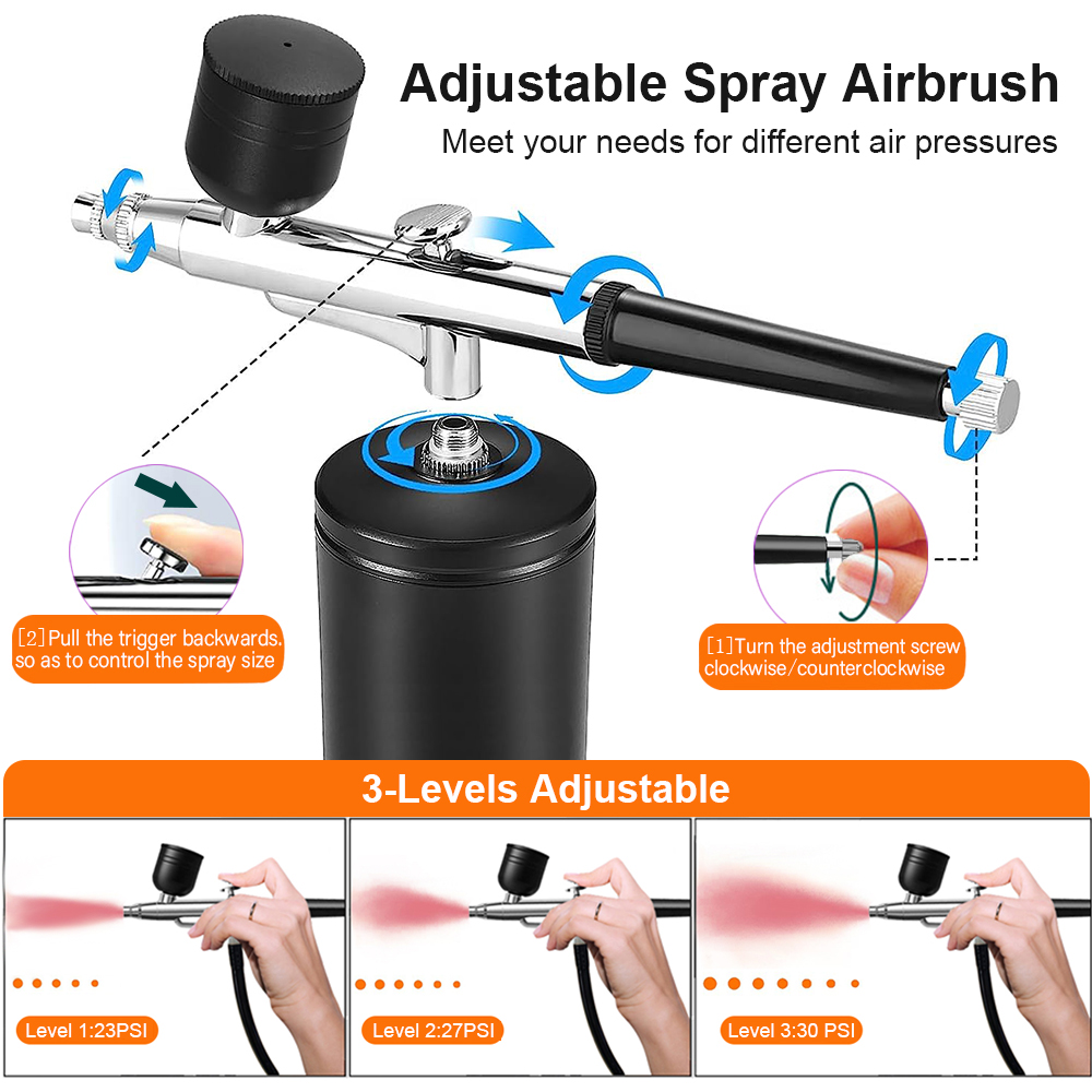 Unghie aerografo con compresso - Airbrush Kit With Mini Compressor recensione e prezzo