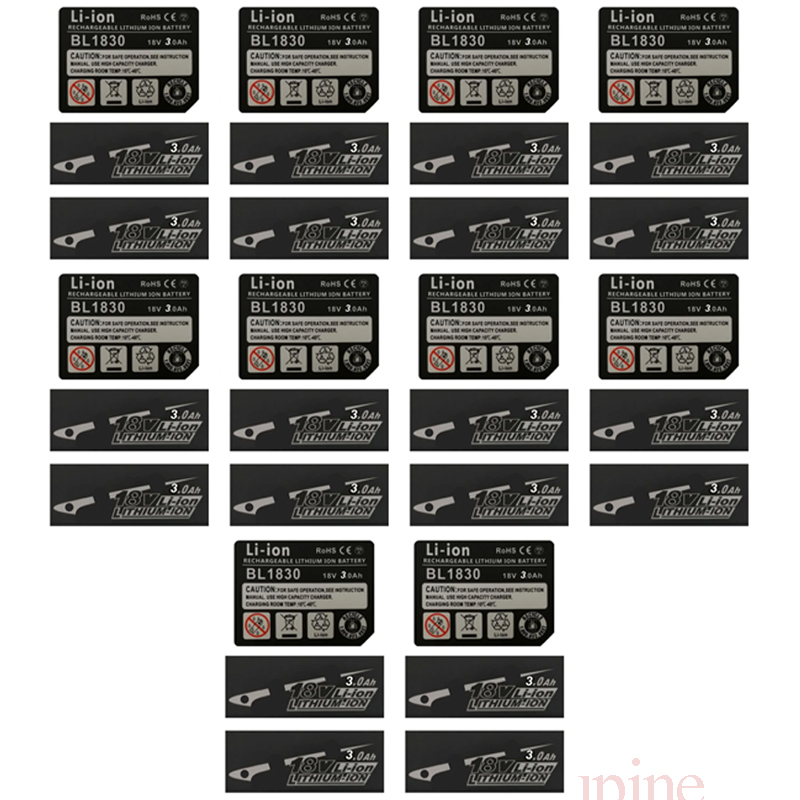 10 Set di Etichette Adesive BL - Brushless Cordless Electric Drill 18V recensione e prezzo