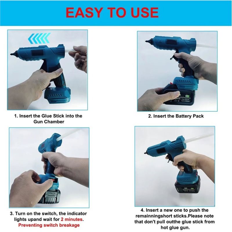 Pistola per colla a caldo T19C - Hot Melt Glue Gun Cordless recensione e prezzo