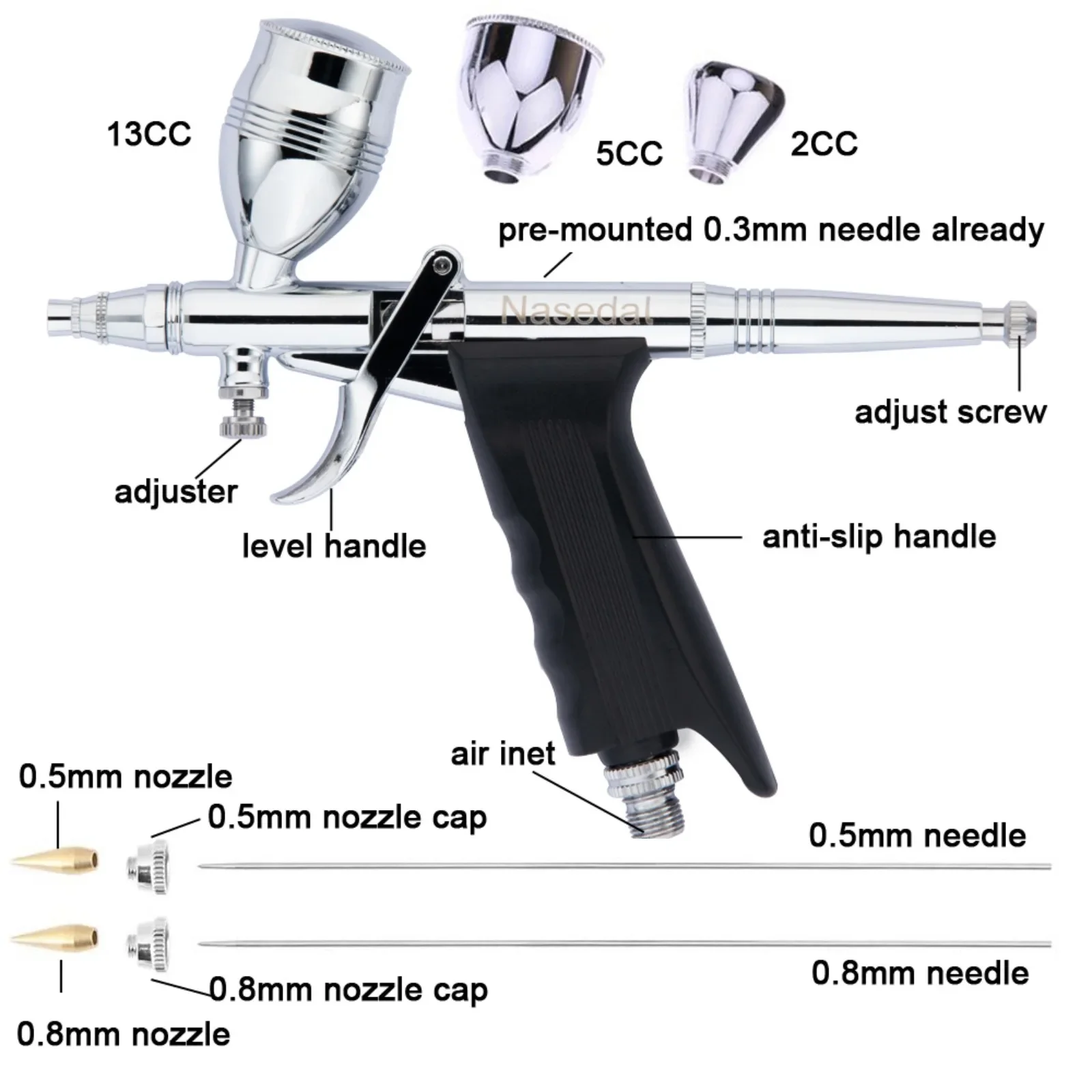 Nasedal Kit compressore d'aria - Airbrush Kit With Mini Compressor recensione e prezzo