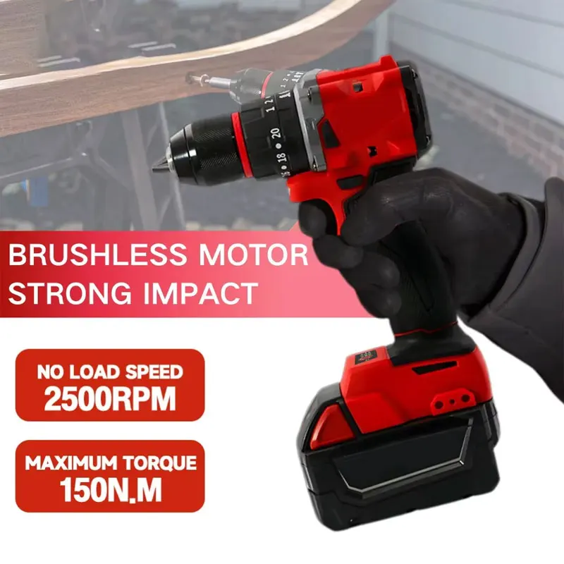 Piccolo trapano a percussione  - Brushless Cordless Electric Drill 18V recensione e prezzo