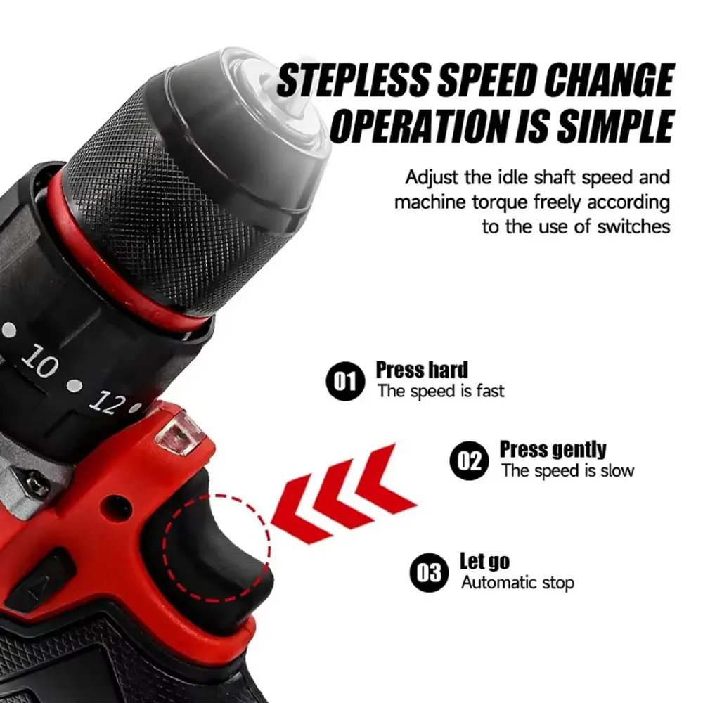 Piccolo trapano a percussione  - Brushless Cordless Electric Drill 18V recensione e prezzo