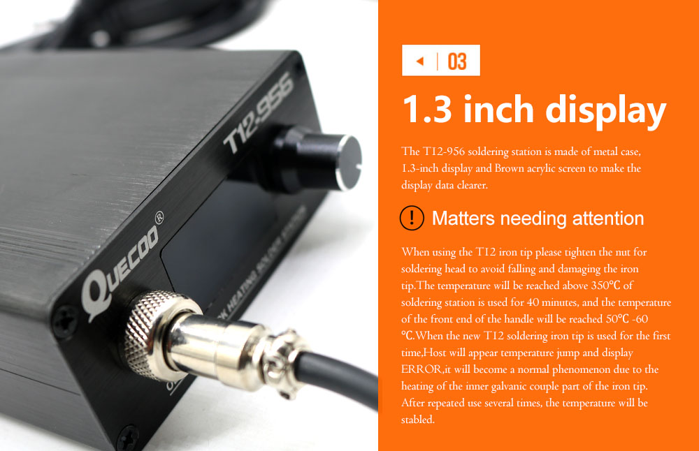 QUECOO T12-956 Stazione digita - Digital Soldering Station T12 recensione e prezzo