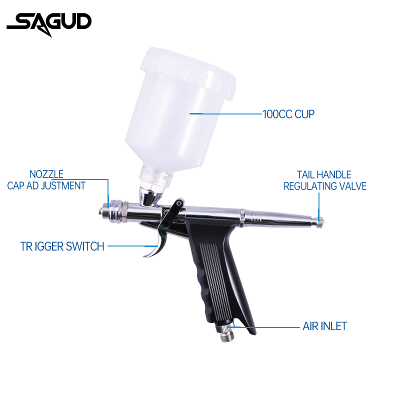 Aerografo con alimentazione a  - Airbrush Kit With Mini Compressor recensione e prezzo